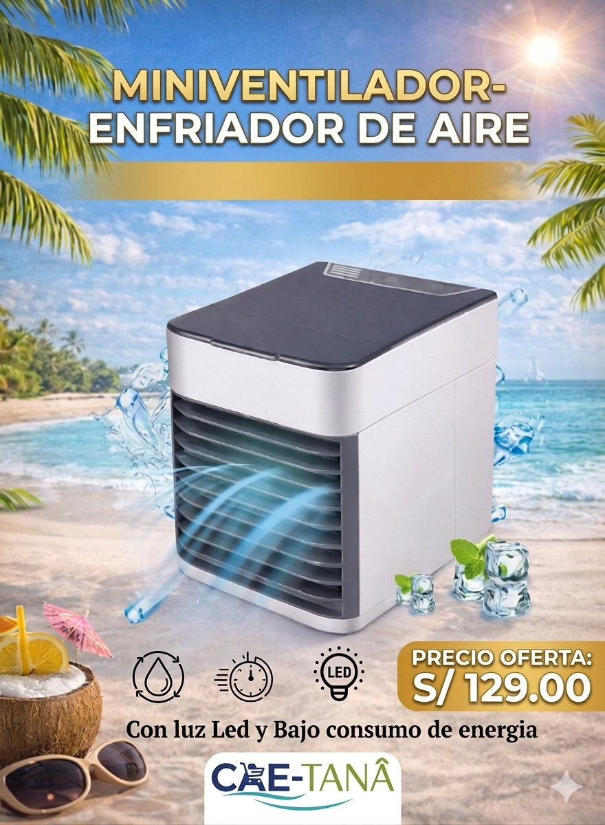 Mini Ventilador Enfriador de Aire Portátil